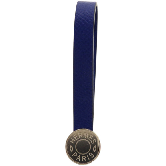 Herms Malis Glove Holder Epsom Leather Blue